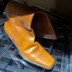 Marina Rinaldi tan / orange boots